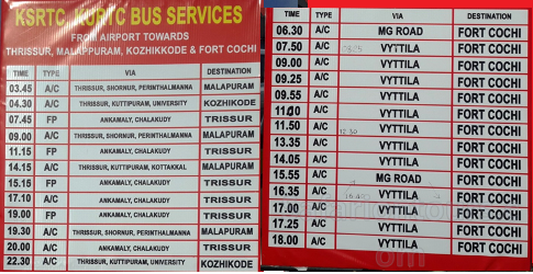 CIAL bus schedule